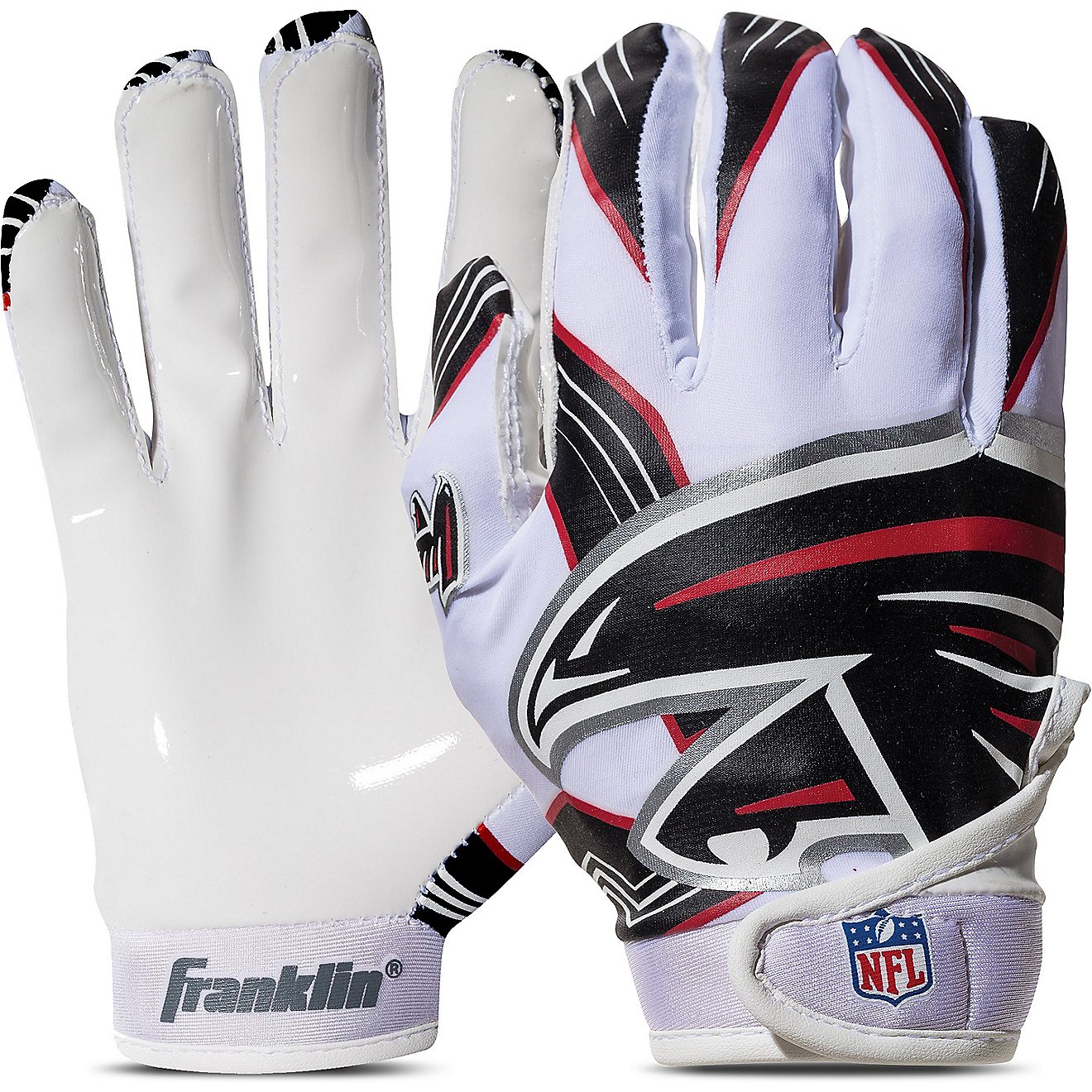 Franklin Atlanta Falcons Youth NFL Football Receiver Gloves                                                                      - view number 1