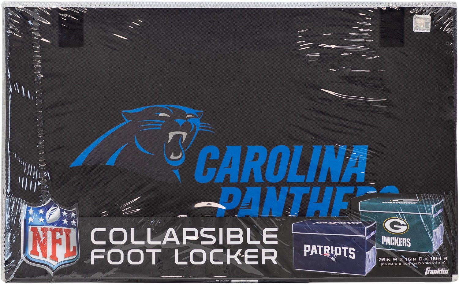 Franklin Carolina Panthers Collapsible Storage Footlocker Bin