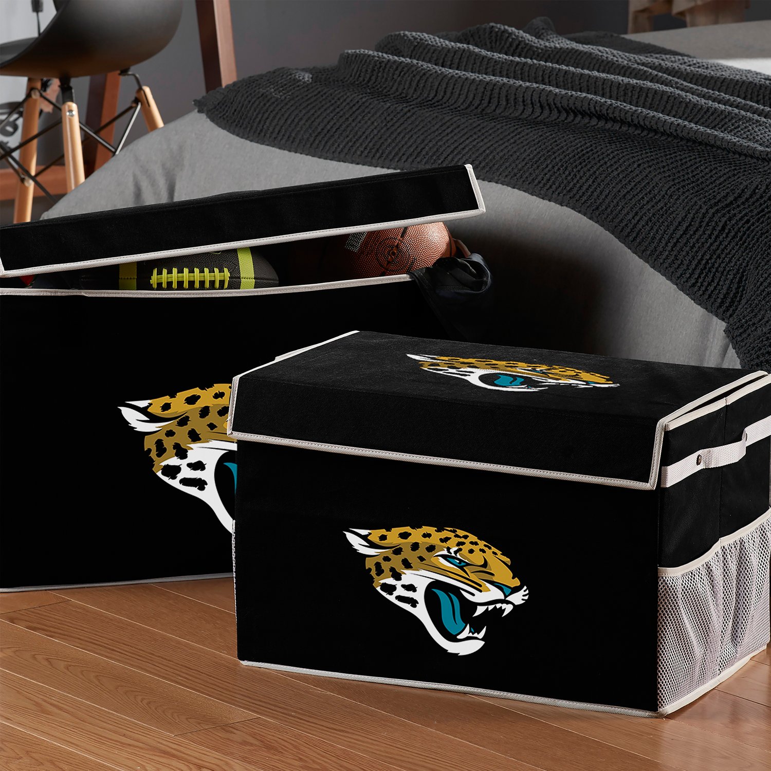 Franklin Jacksonville Jaguars Collapsible Storage Footlocker Bin | Academy