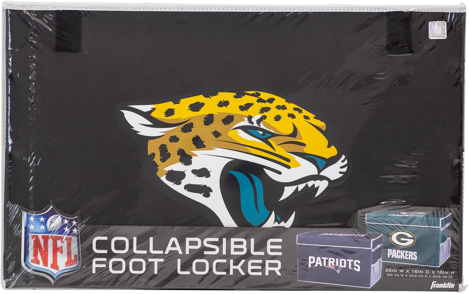 Franklin Jacksonville Jaguars Collapsible Storage Footlocker Bin - view number 2