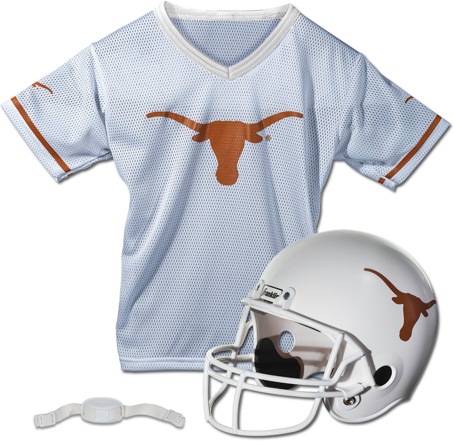 Franklin Youth University of Texas Football Helmet and Jersey Uniform