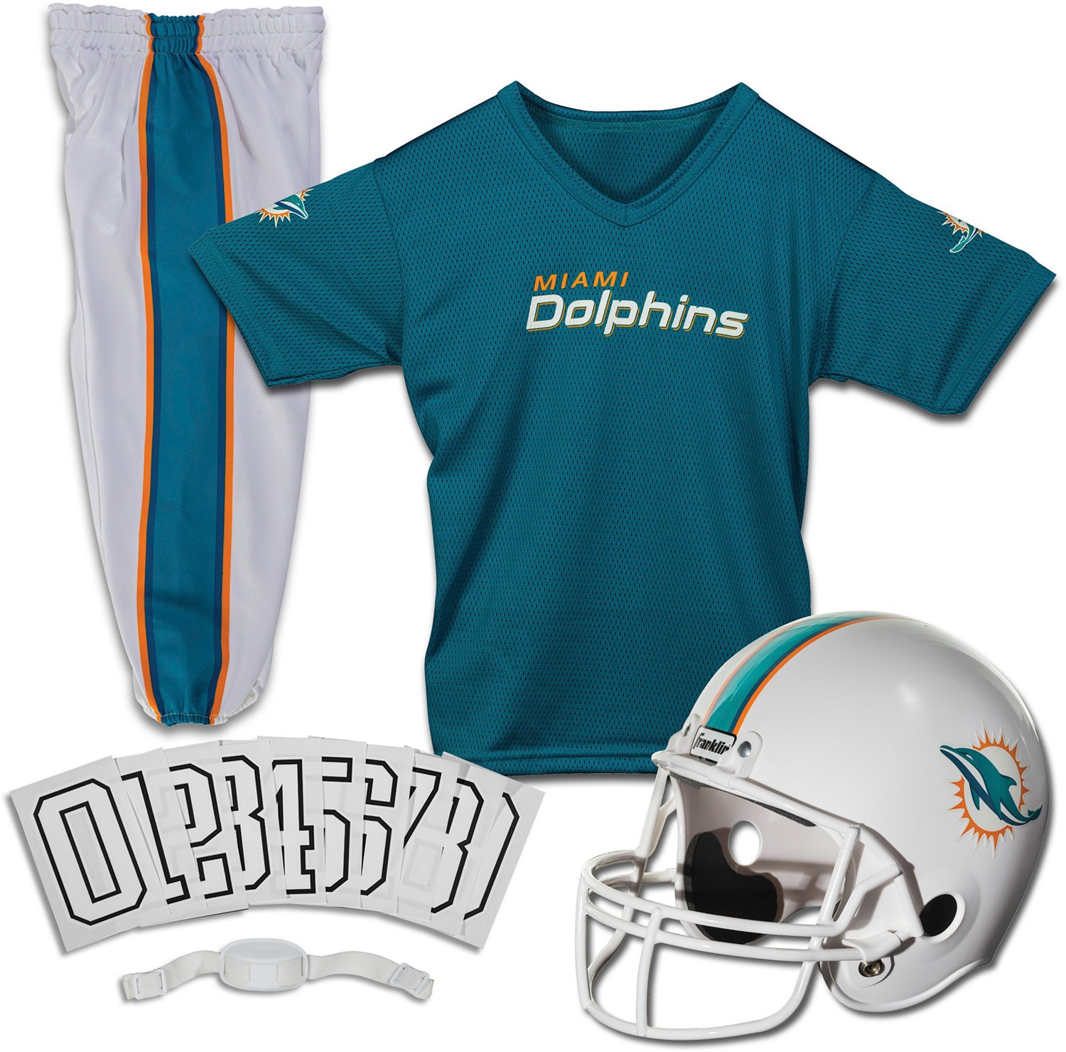 Franklin Kids' Miami Dolphins Deluxe Uniform Set