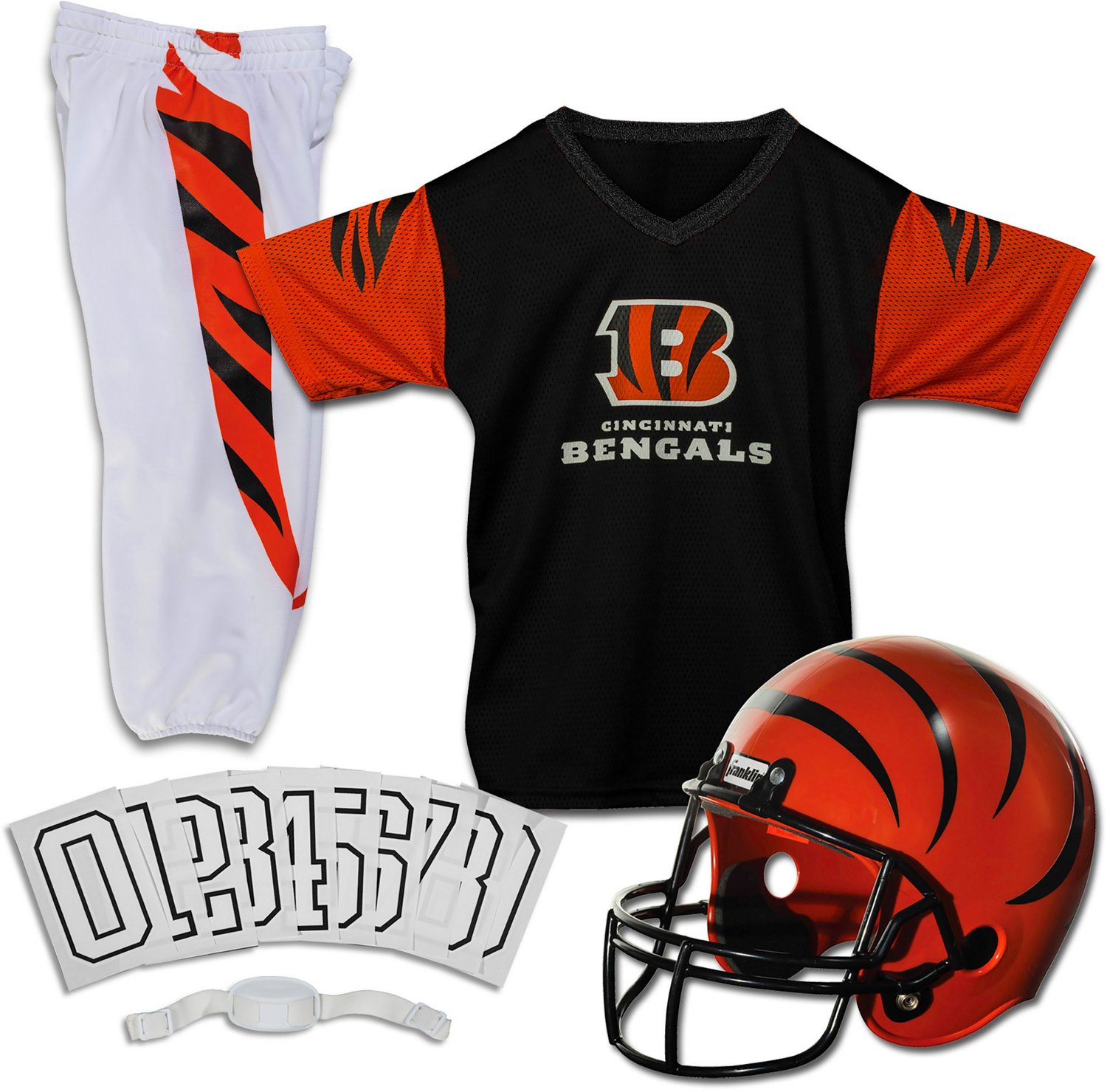 Junk Food Clothing x NFL - Cincinnati Bengals - Team Helmet - Boys and Girls Short Sleeve Fan Shirt - Size X-Large