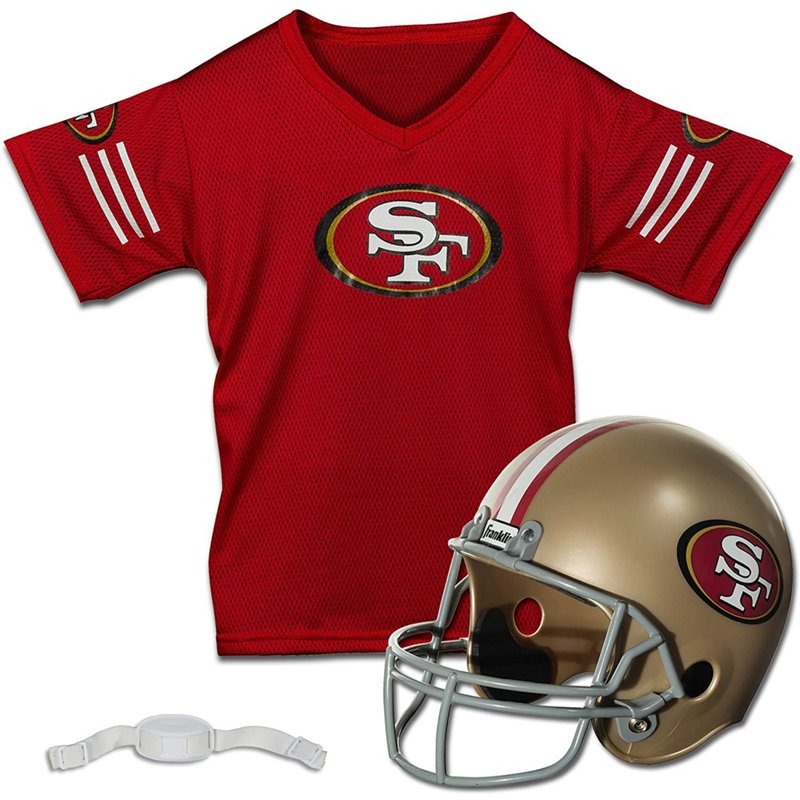 Franklin Youth San Francisco 49ers Helmet and Jersey Set, Medium – Pro Licensed Novelty at Academy Sports