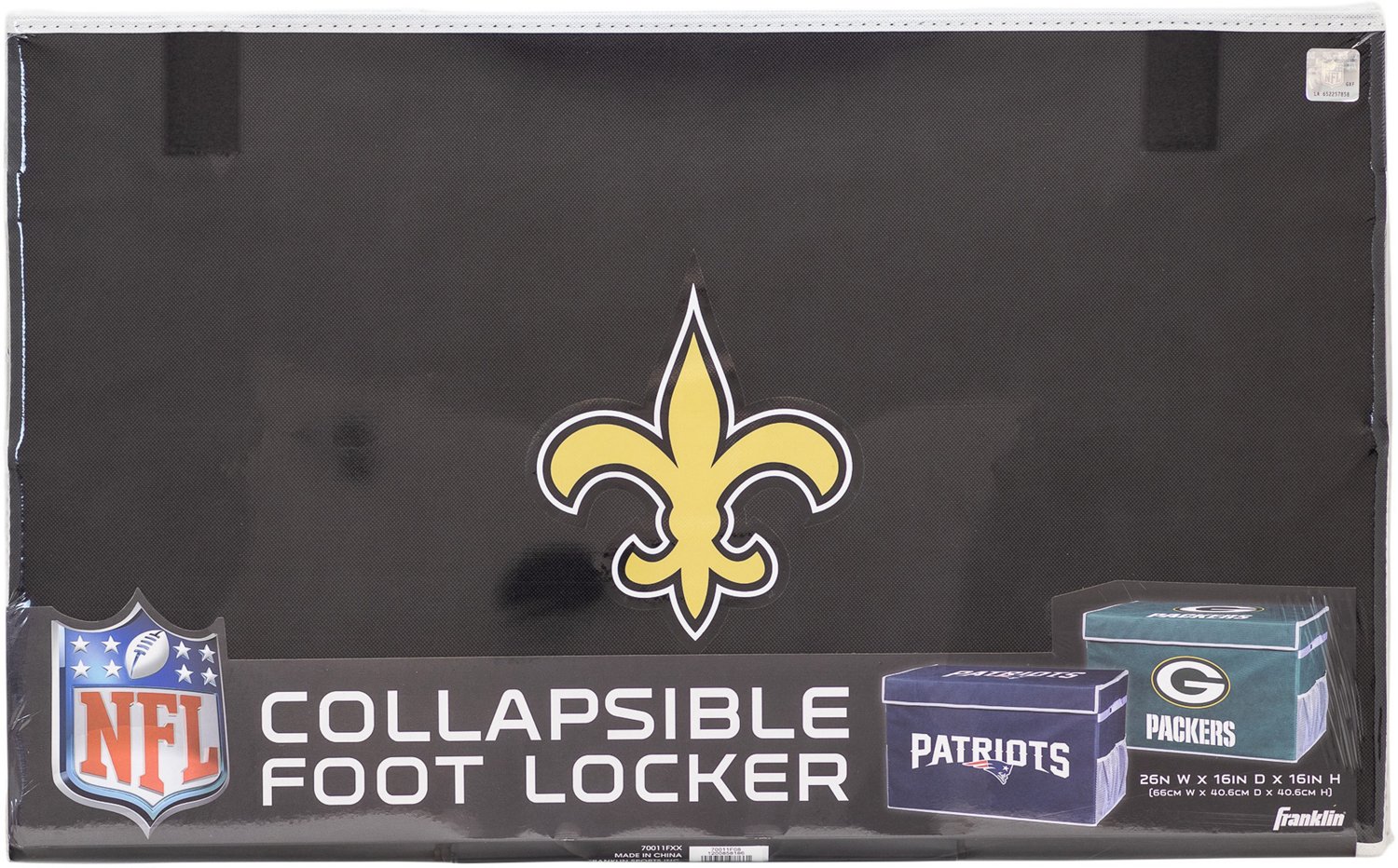 Franklin New Orleans Saints Collapsible Storage Footlocker Bin - view number 2