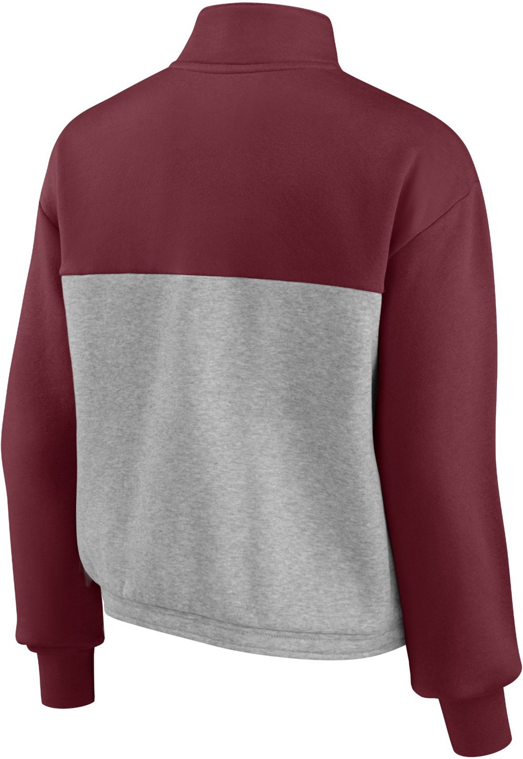 Fanatics Women's Texas A&M University Sideline to Sideline Cropped 1/4-Zip Pullover                                              - view number 2