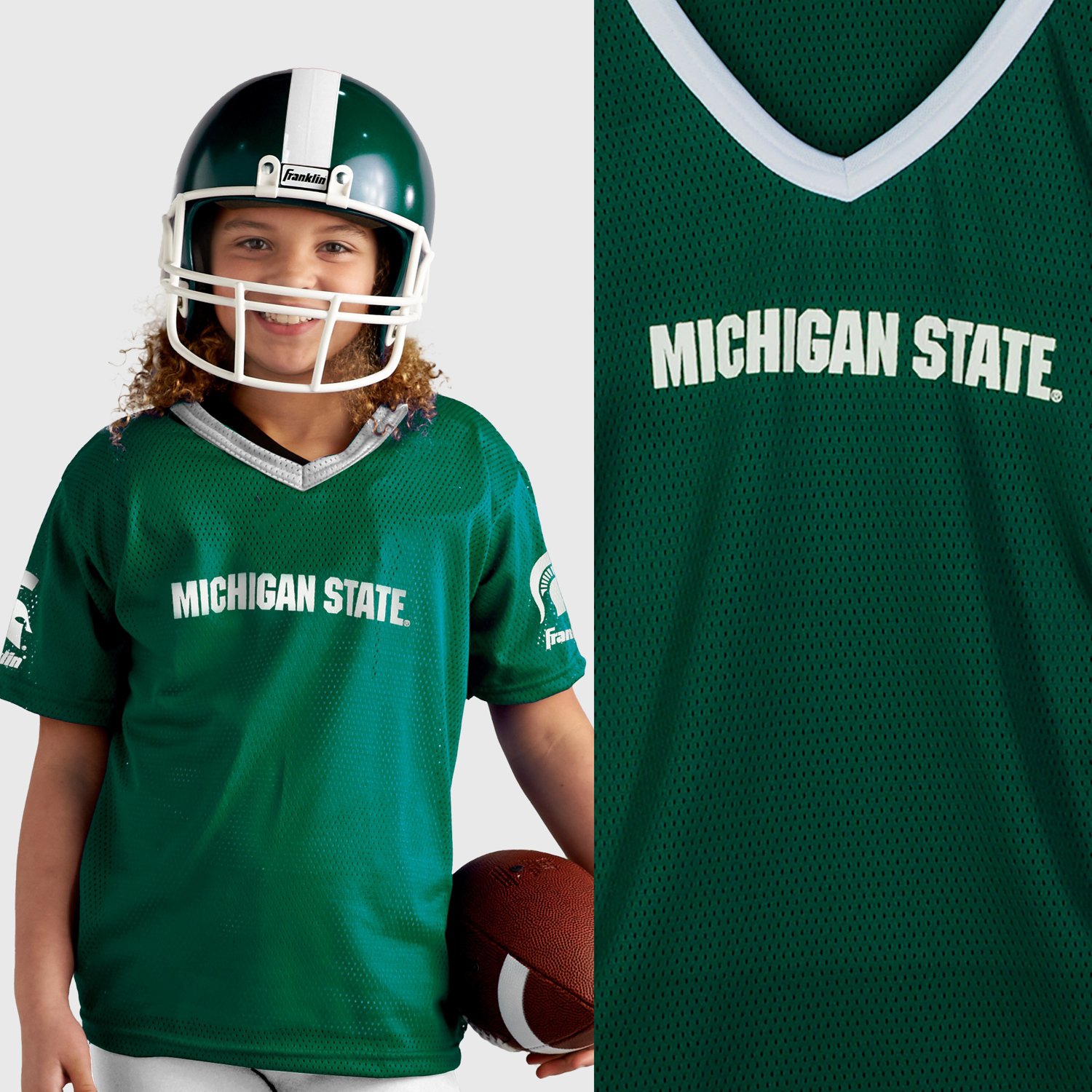 Franklin Youth Michigan State University Deluxe Football Uniform Set