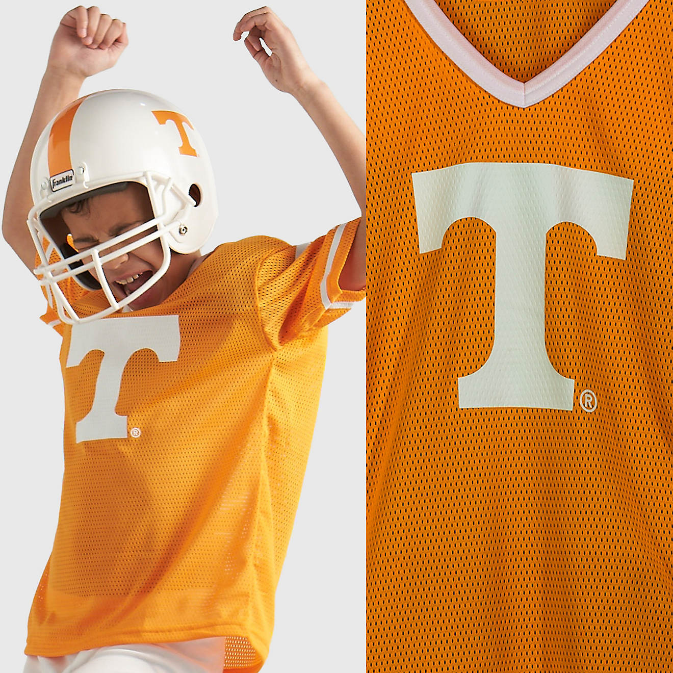 Franklin Youth University of Tennessee Football Helmet and Jersey Uniform  Set