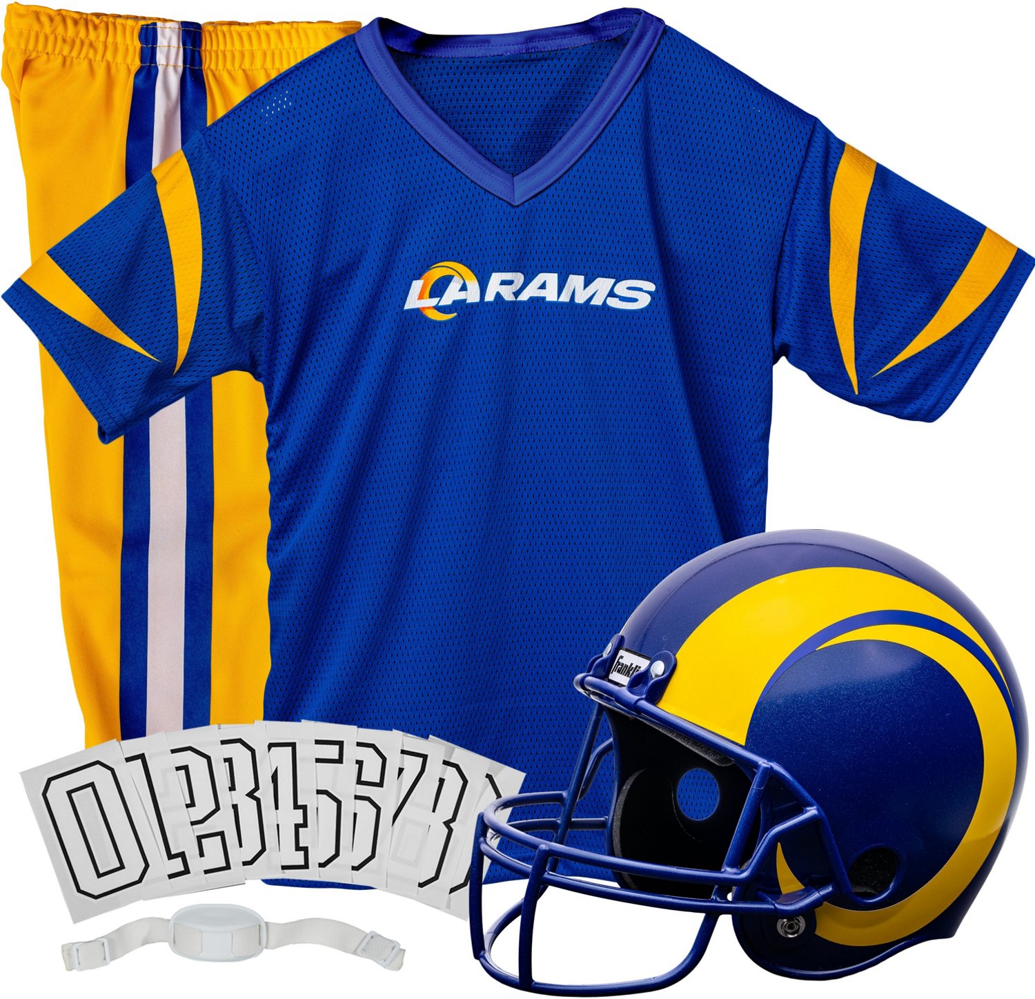 Franklin Youth Los Angeles Rams Deluxe Football Uniform Set