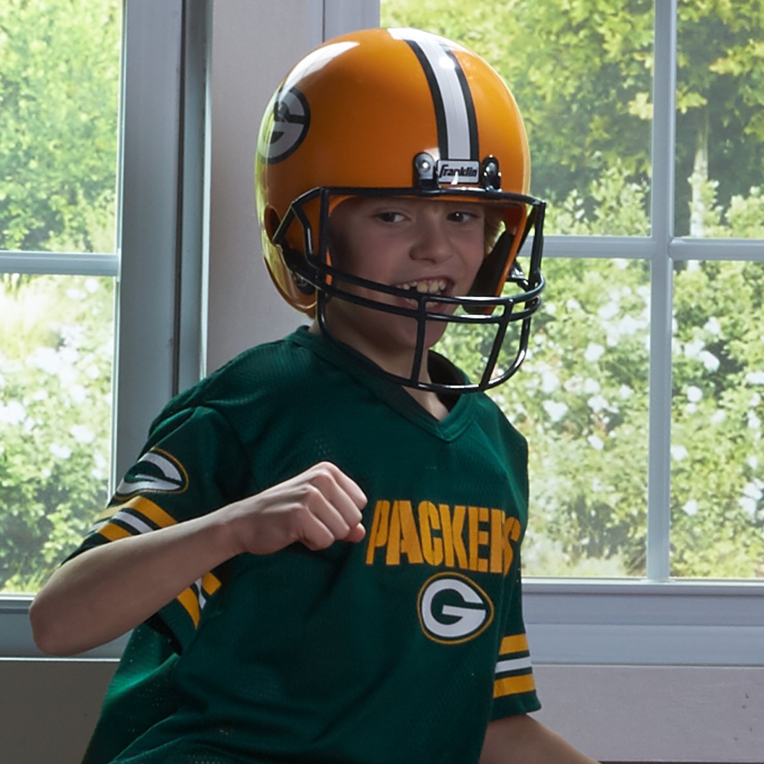 Franklin Youth Green Bay Packers Deluxe Football Uniform Set - view number 2