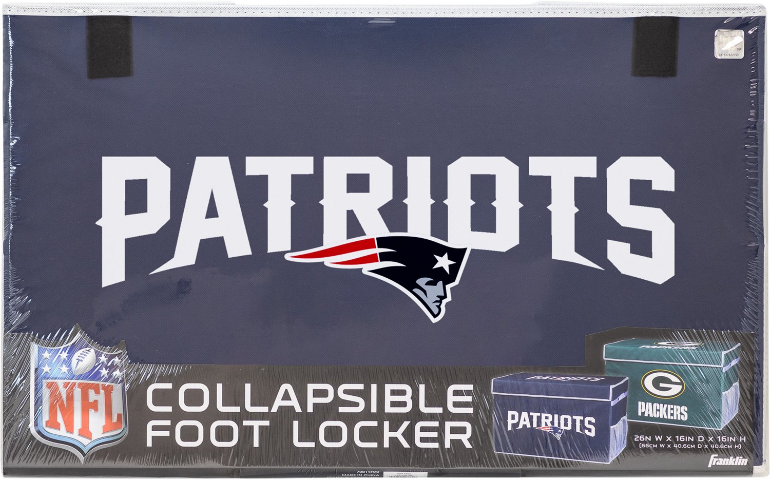 Franklin New England Patriots Collapsible Storage Footlocker Bin - view number 2