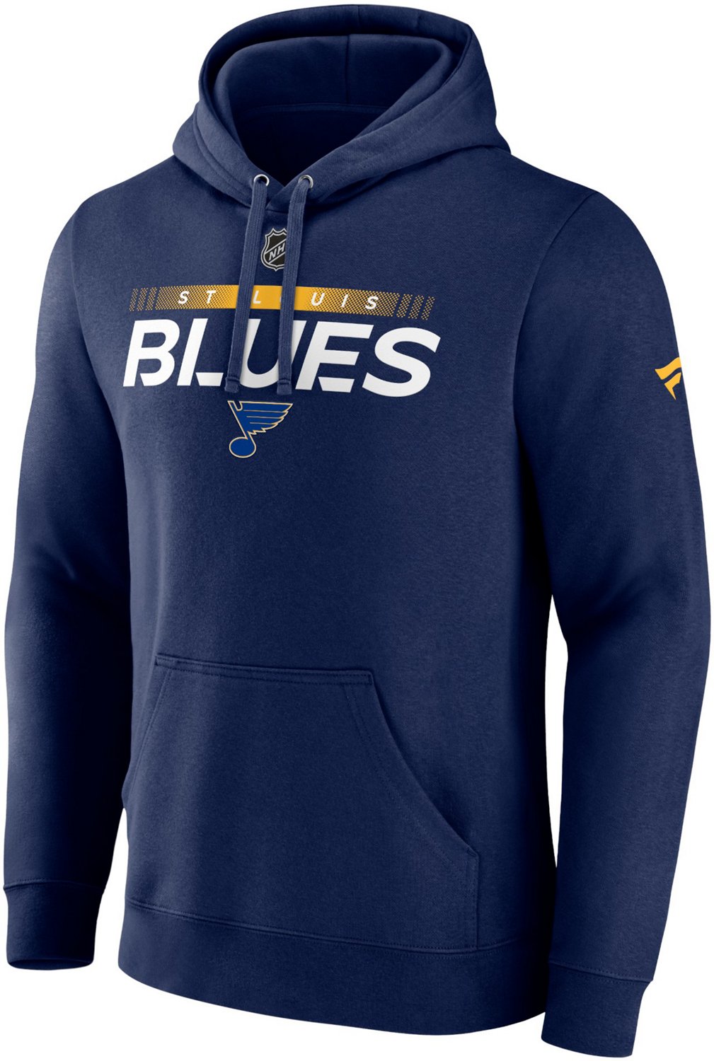 Men's Fanatics Branded Blue St. Louis Blues Primary Team Logo Fleece Pullover Hoodie