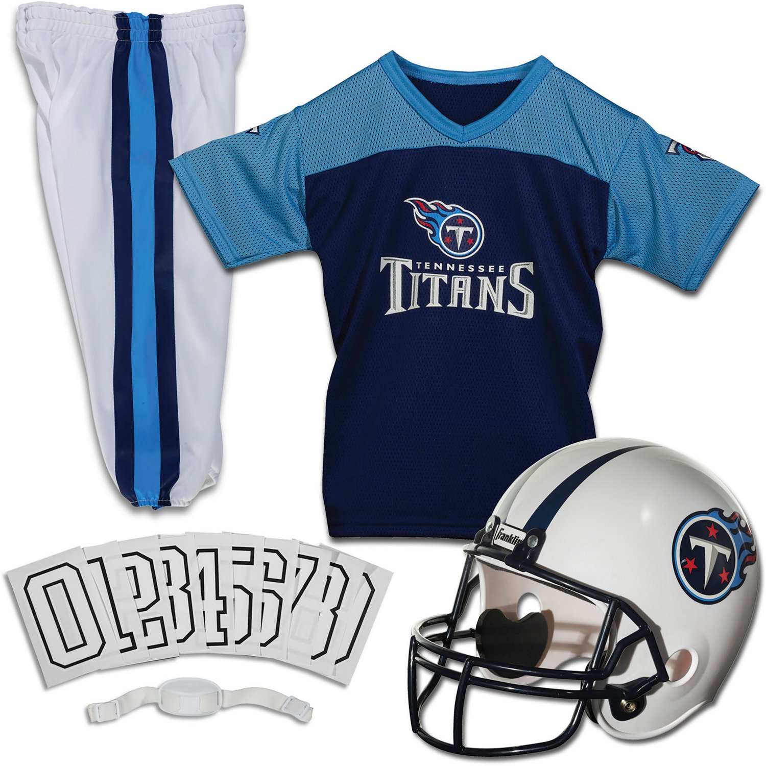 Franklin Kids' Tennessee Titans Football Helmet and Jersey Uniform Set