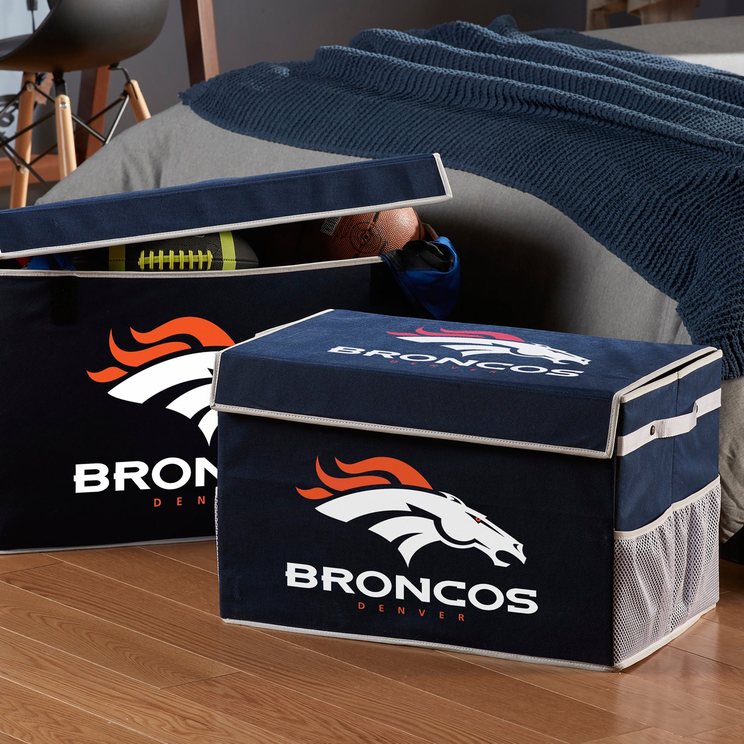 Franklin Denver Broncos Collapsible Storage Footlocker Bin