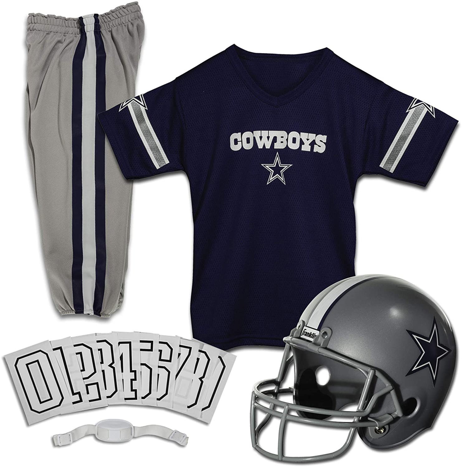 Franklin Youth Dallas Cowboys Deluxe Football Uniform Set - view number 2