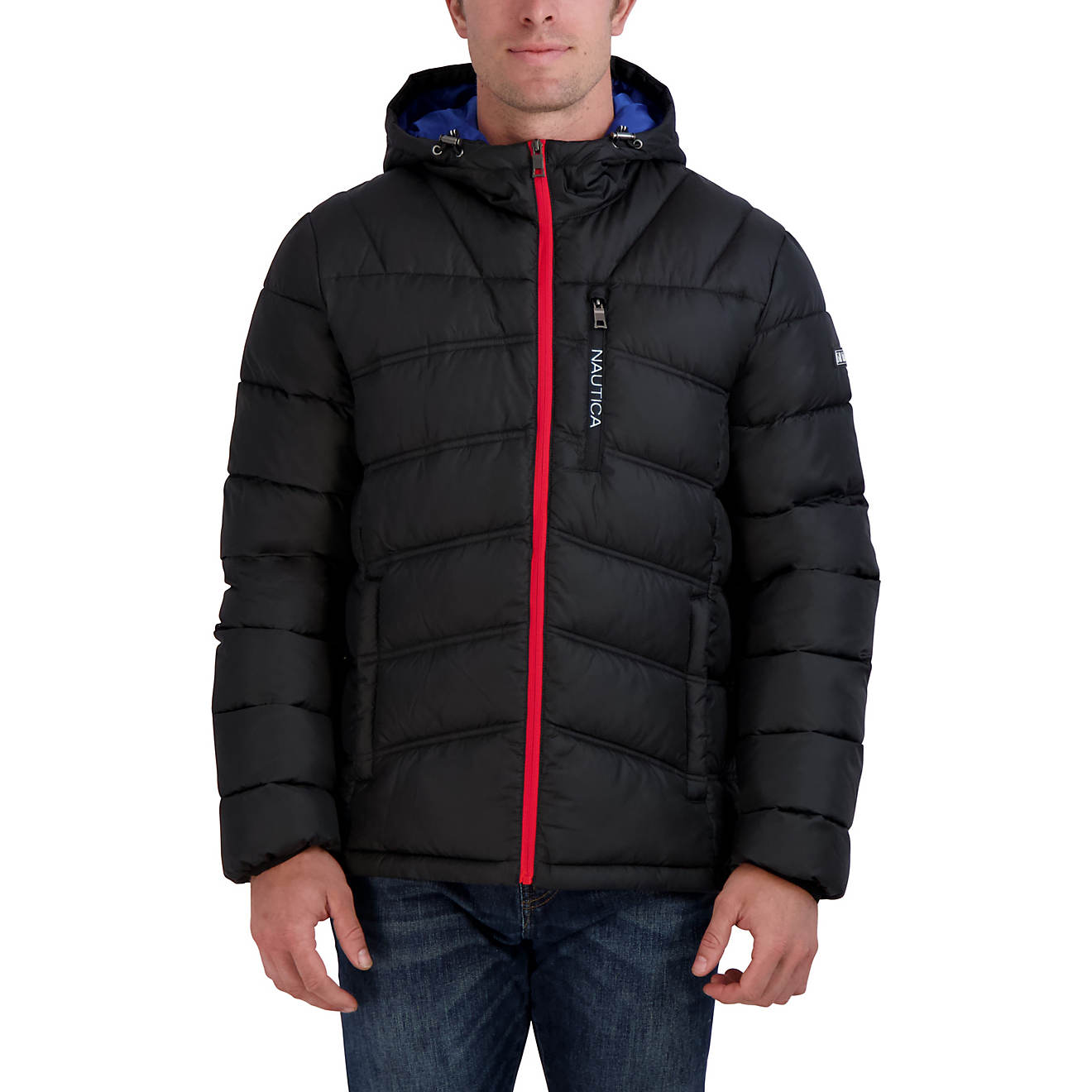 Nautica Men's Poly Hooded Puffer Jacket | Academy