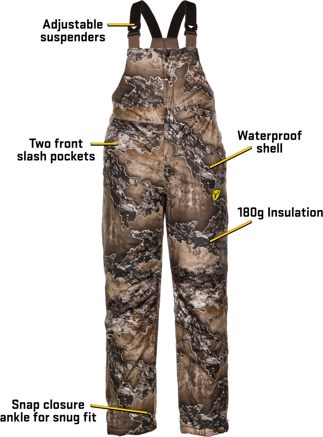 Blocker Outdoors Men's Drencher Insulated Bib Academy