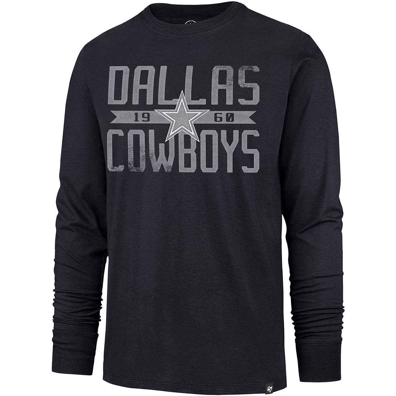 '47 Men's Dallas Cowboys Wide Out Franklin Long Sleeve T-shirt                                                                   - view number 1