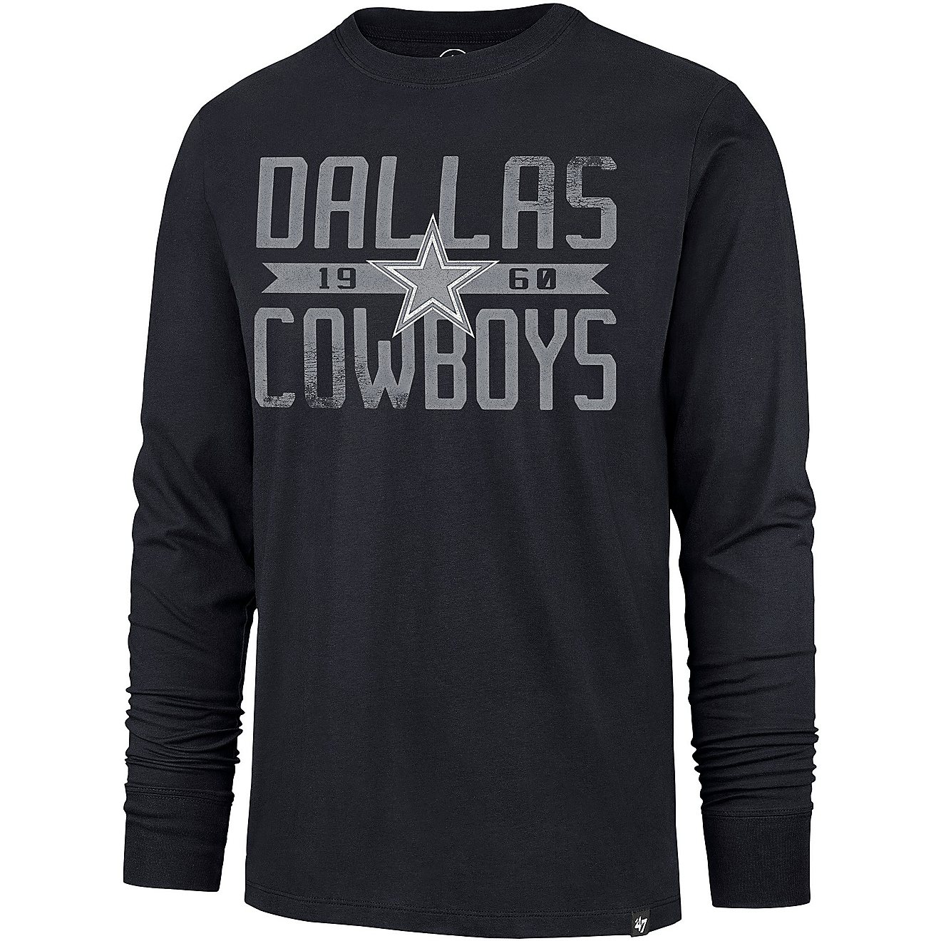 '47 Men's Dallas Cowboys Wide Out Franklin Long Sleeve T-shirt                                                                   - view number 1