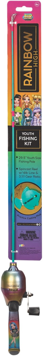 Kid Casters Rainbow High 29.5 in L Freshwater Spincast Rod and Reel Combo - view number 6