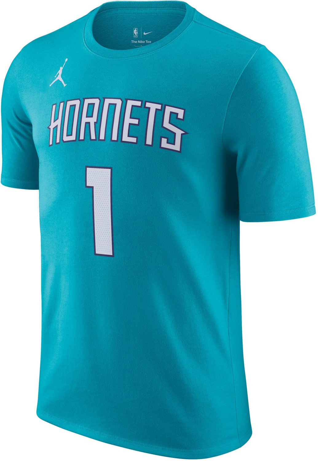 Nike Men's Charlotte Hornets LaMelo Ball #2 Essential N&N T-shirt - view number 2