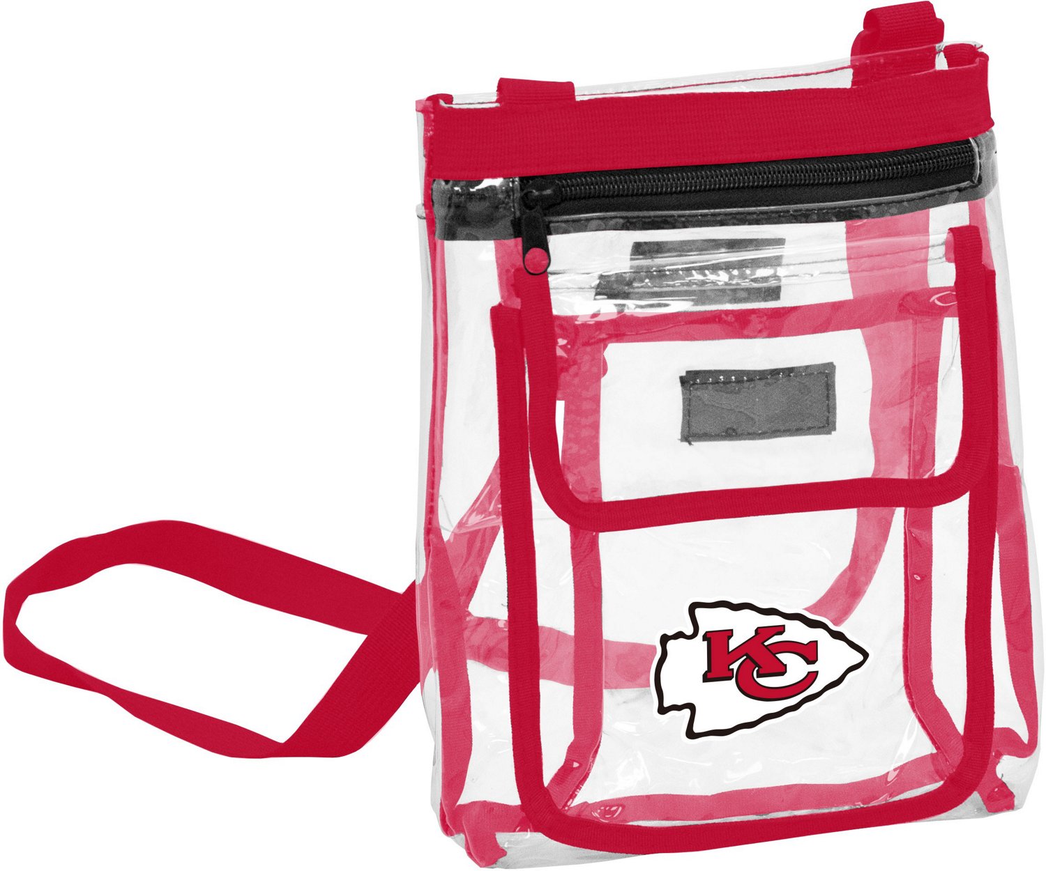 Kansas City Chiefs NFL Team Stripe Clear Crossbody Bag