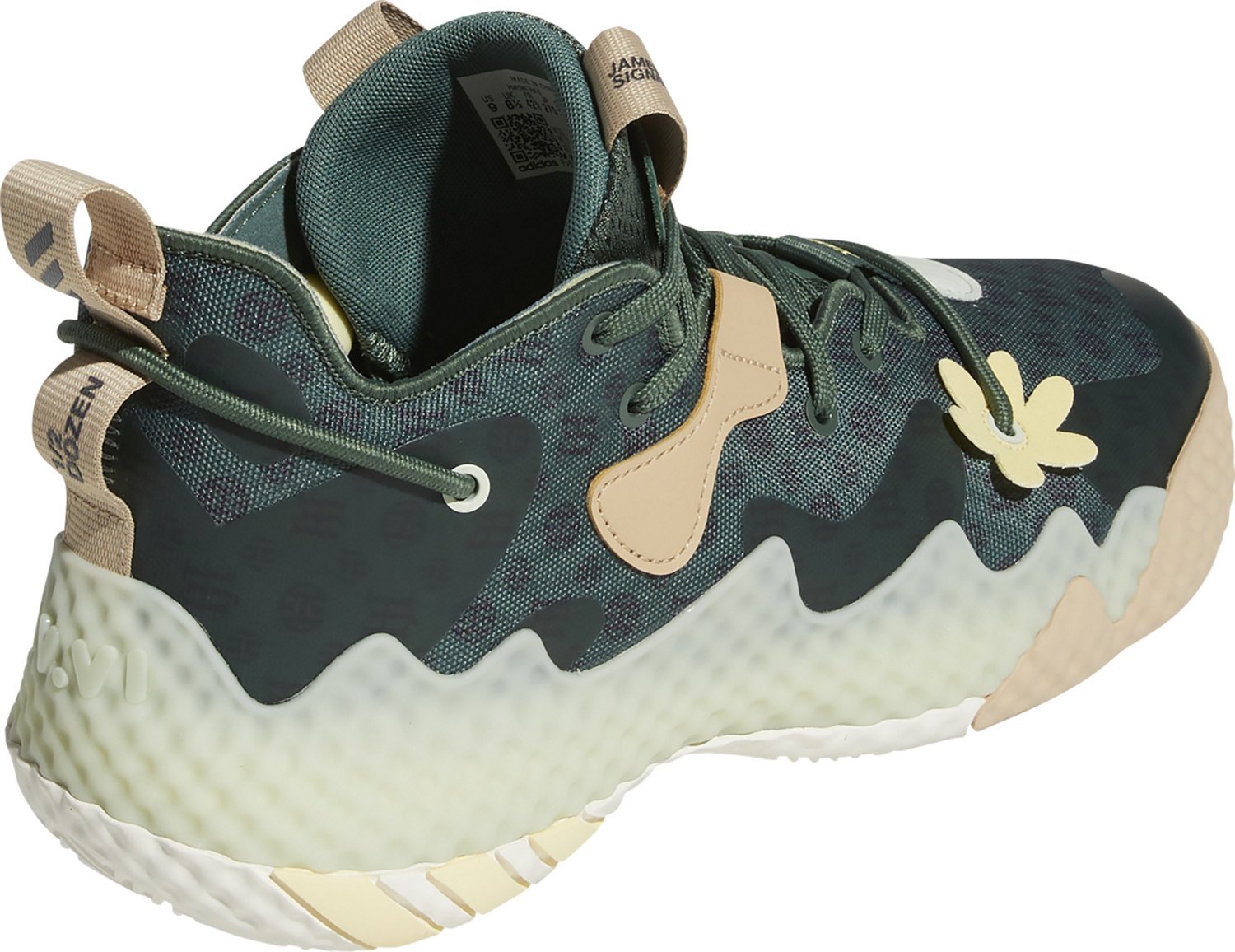 adidas Adult Harden Vol. 6 Basketball Shoes Academy