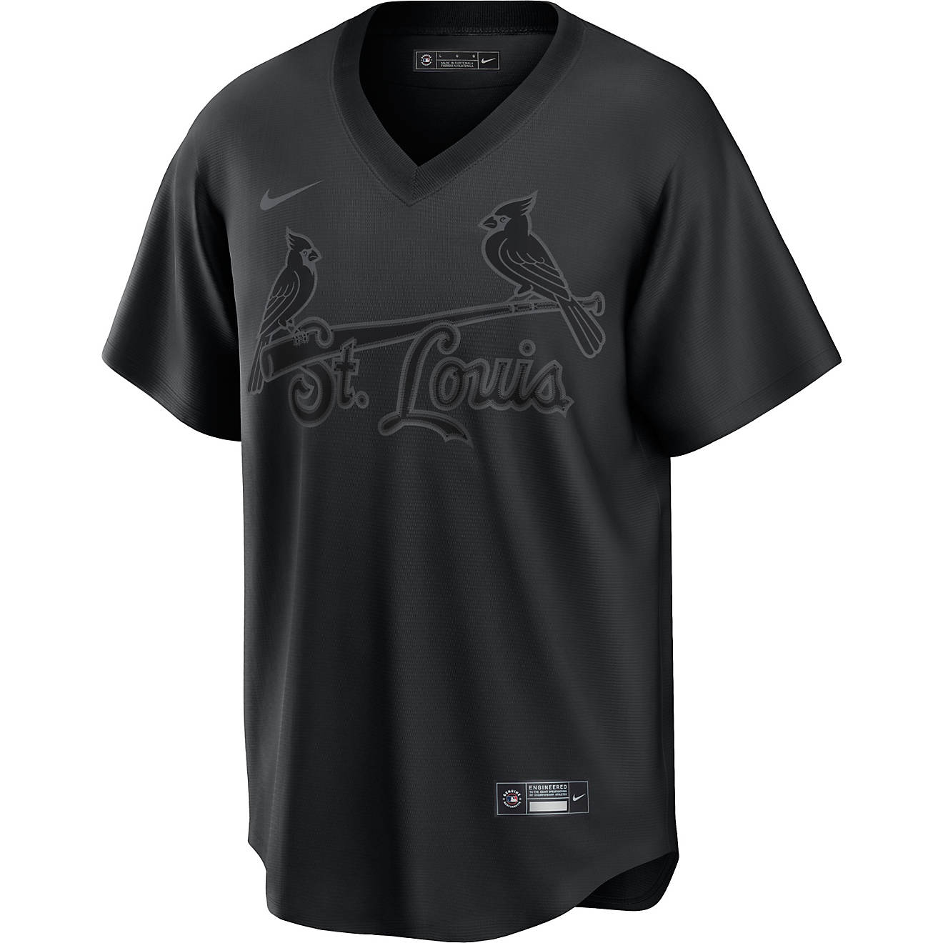 Nike Men's St. Louis Cardinals Pitch Black Replica Jersey