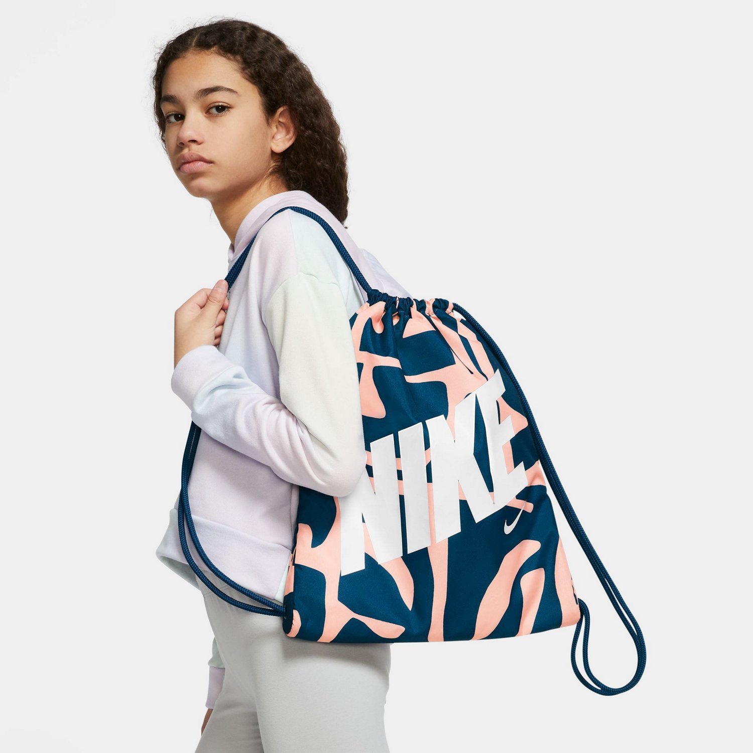 Nike Heritage Pink Drawstring Backpack