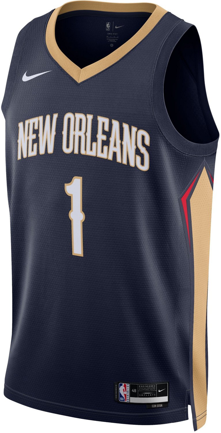 Nike Men's New Orleans Pelicans Zion Williamson Swingman Jersey - view number 2