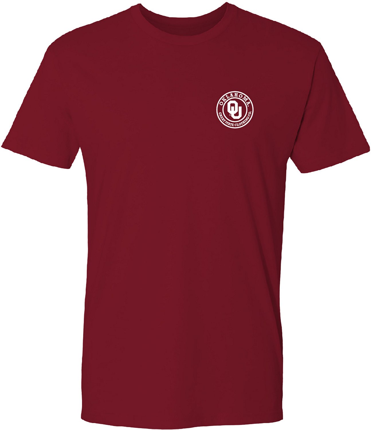 Great State Men's University of Oklahoma Washed Flag Graphic Short Sleeve T-shirt                                                - view number 2