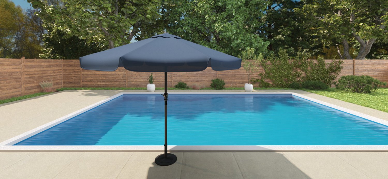 Mosaic Solid 9 ft Patio Umbrella with Closure Strap                                                                              - view number 4