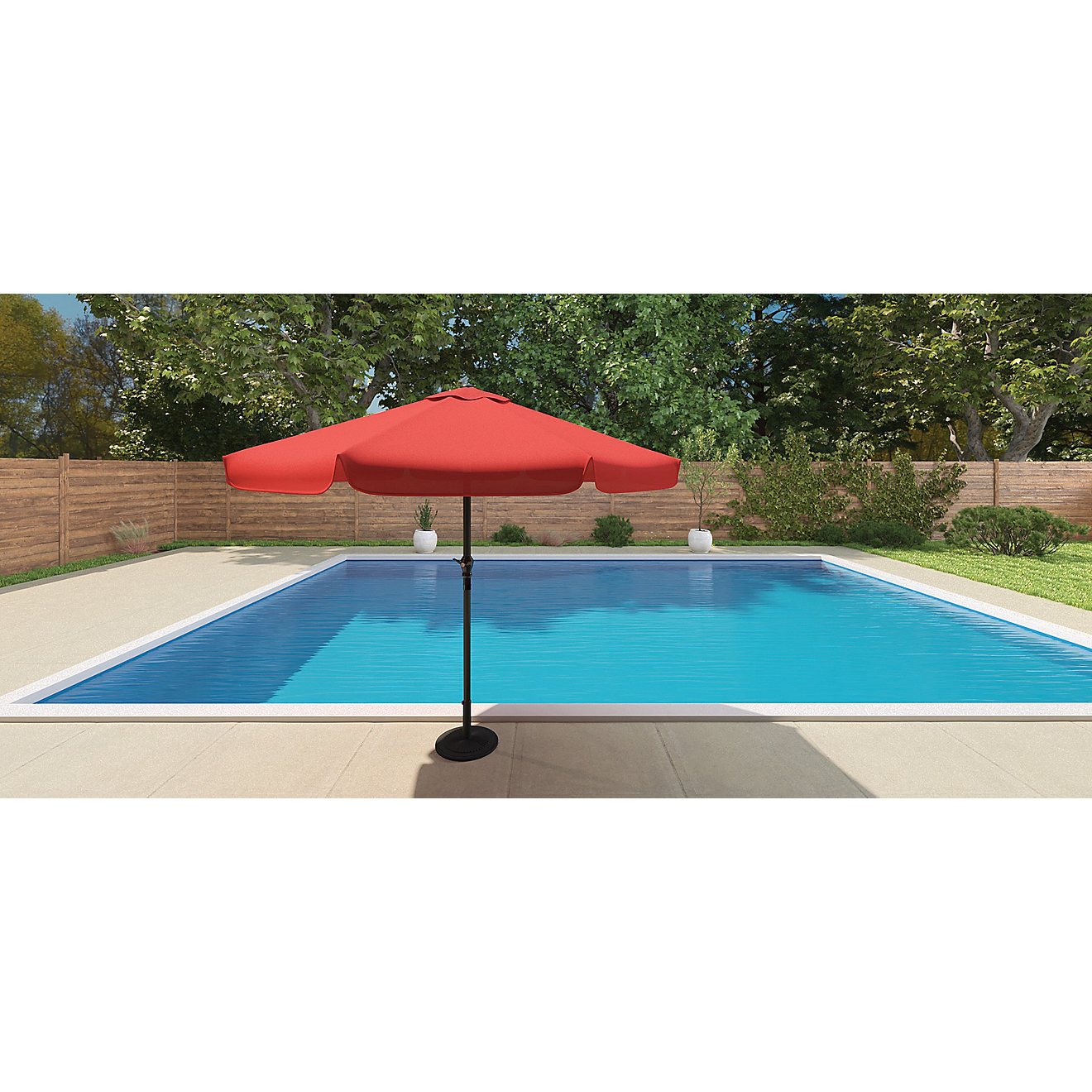 Mosaic Solid 9 ft Patio Umbrella with Closure Strap                                                                              - view number 4