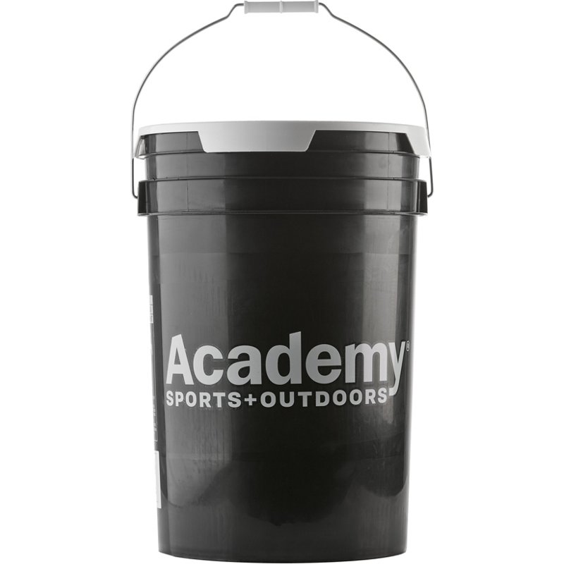 Academy Sports + Outdoors 6 gal Bucket and Lid Black - Baseball/Softball Accessories