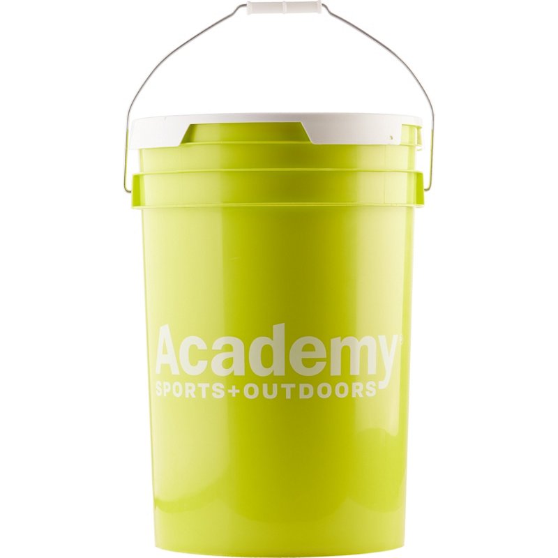 Academy Sports + Outdoors 6 gal Bucket and Lid Bright Green - Baseball/Softball Accessories