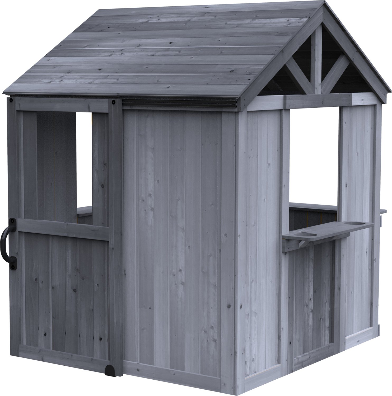 Jack and June Jack & June Playhouse With Sliding Barn Door, Built-In  Countertops, & Flower Pot Holders & Reviews