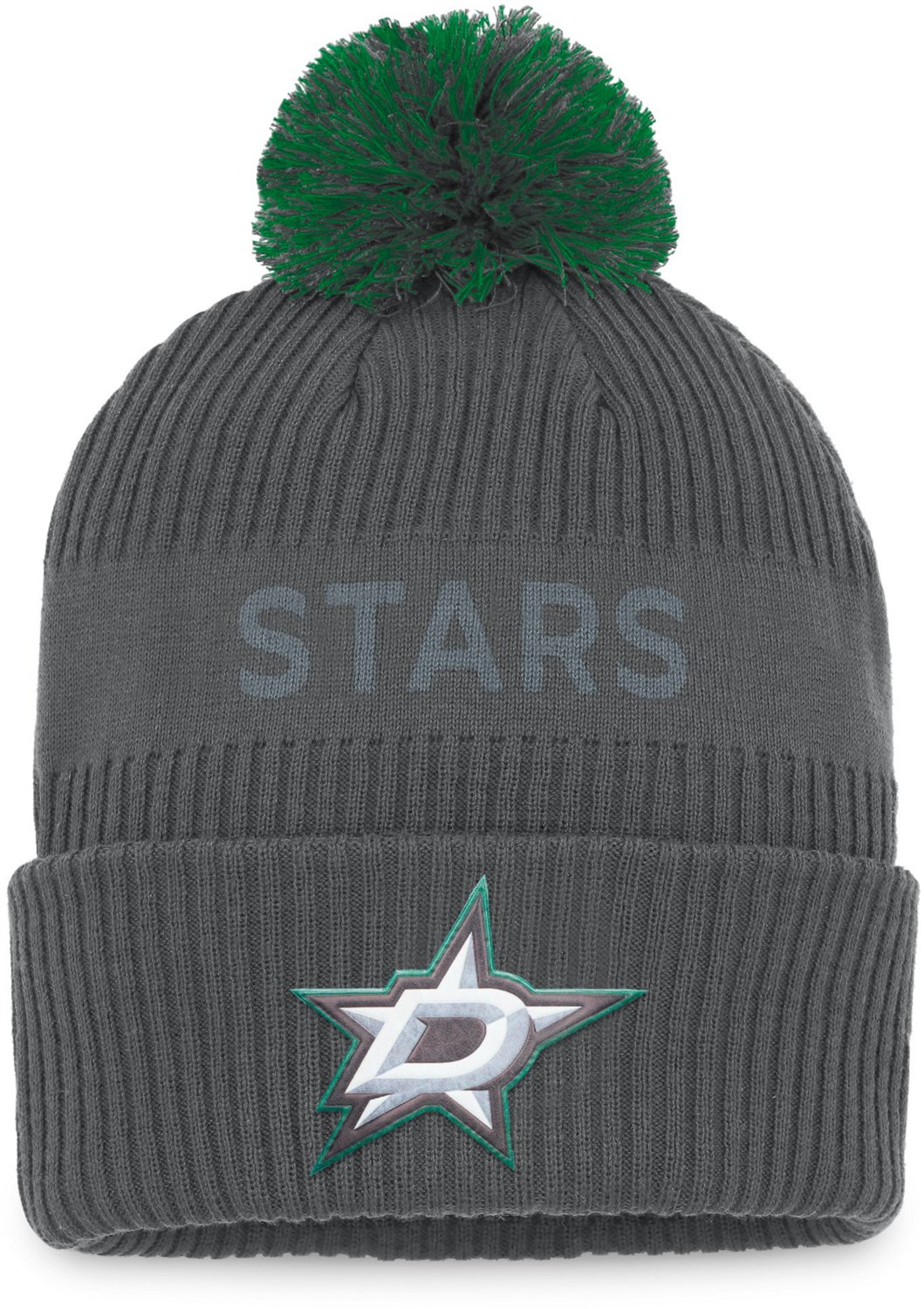 Dallas Stars Men's Authentic Pro Home Ice Cuffed Beanie