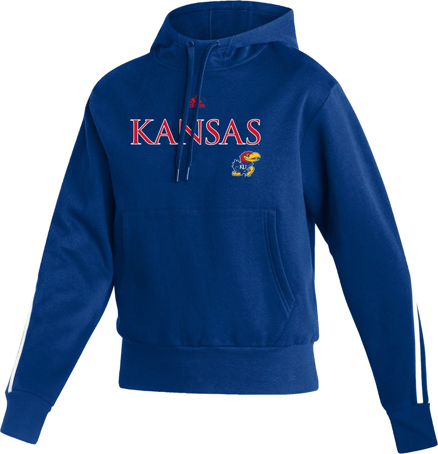 adidas Women’s University of Kansas Fashion Pullover Hoodie