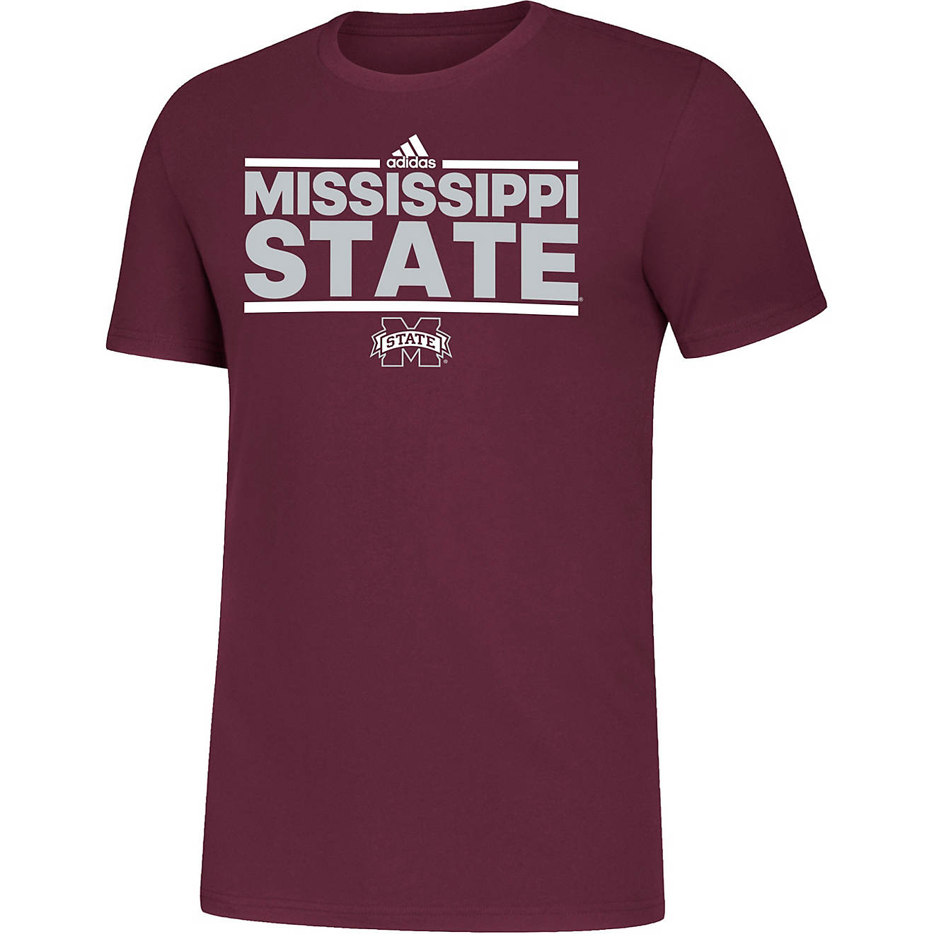 adidas Men’s Amplifier Mississippi State University T-shirt                                                                    - view number 1