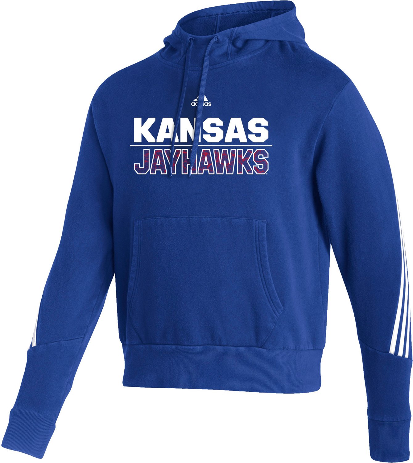 adidas Men’s University of Kansas Fashion Pullover Hoodie Academy
