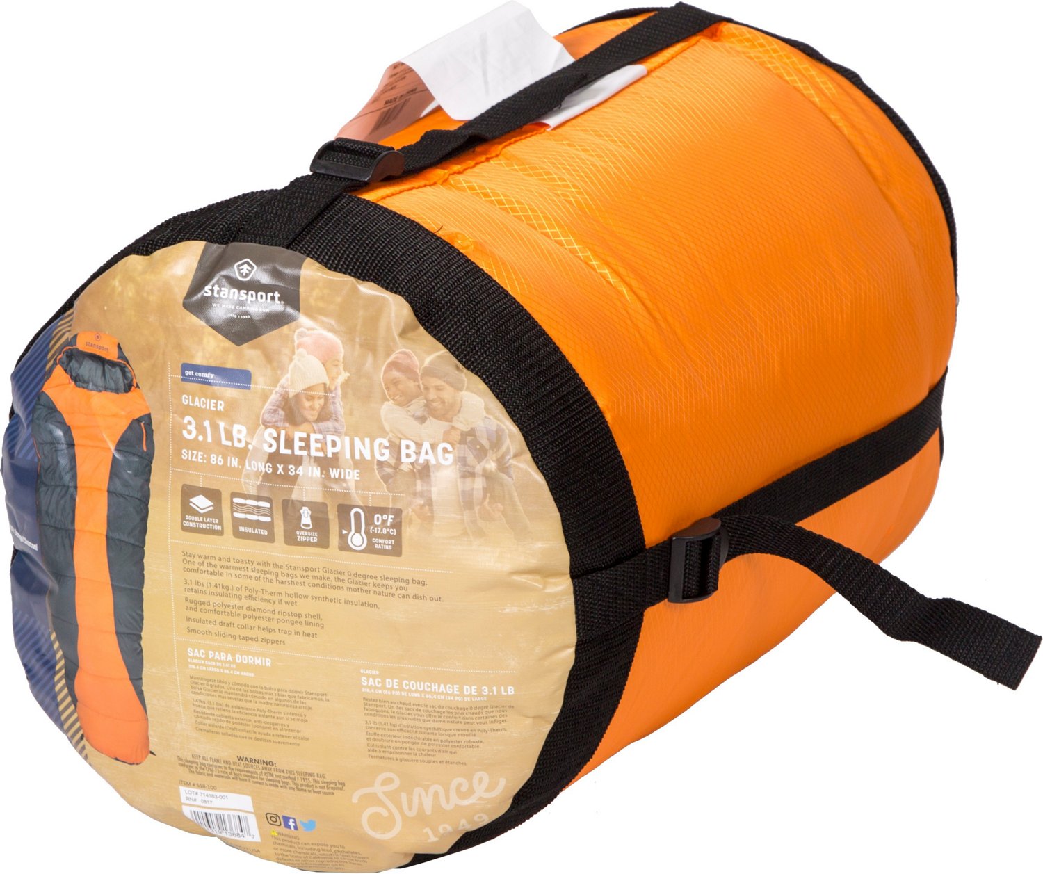 Stansport 0 Degree Glacier Mummy Sleeping Bag                                                                                    - view number 4