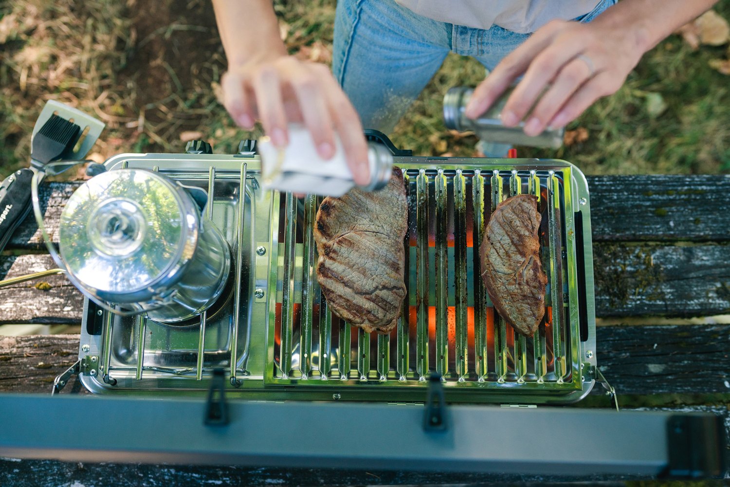 Stansport Boulder Series Propane Stove and Grill Combo                                                                           - view number 7