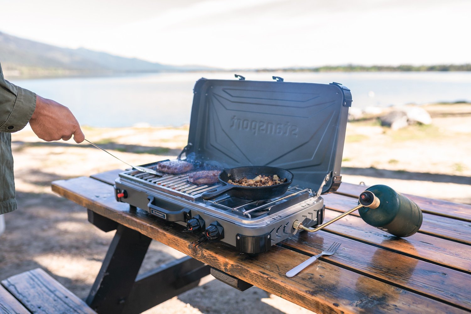 Stansport Boulder Series Propane Stove and Grill Combo                                                                           - view number 6