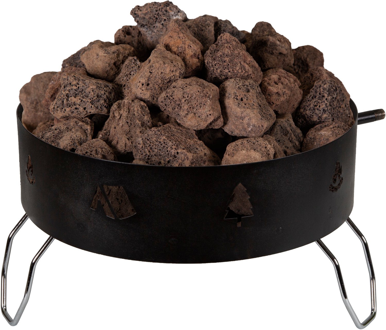 Stansport Propane Fire Pit with Lava Rocks
