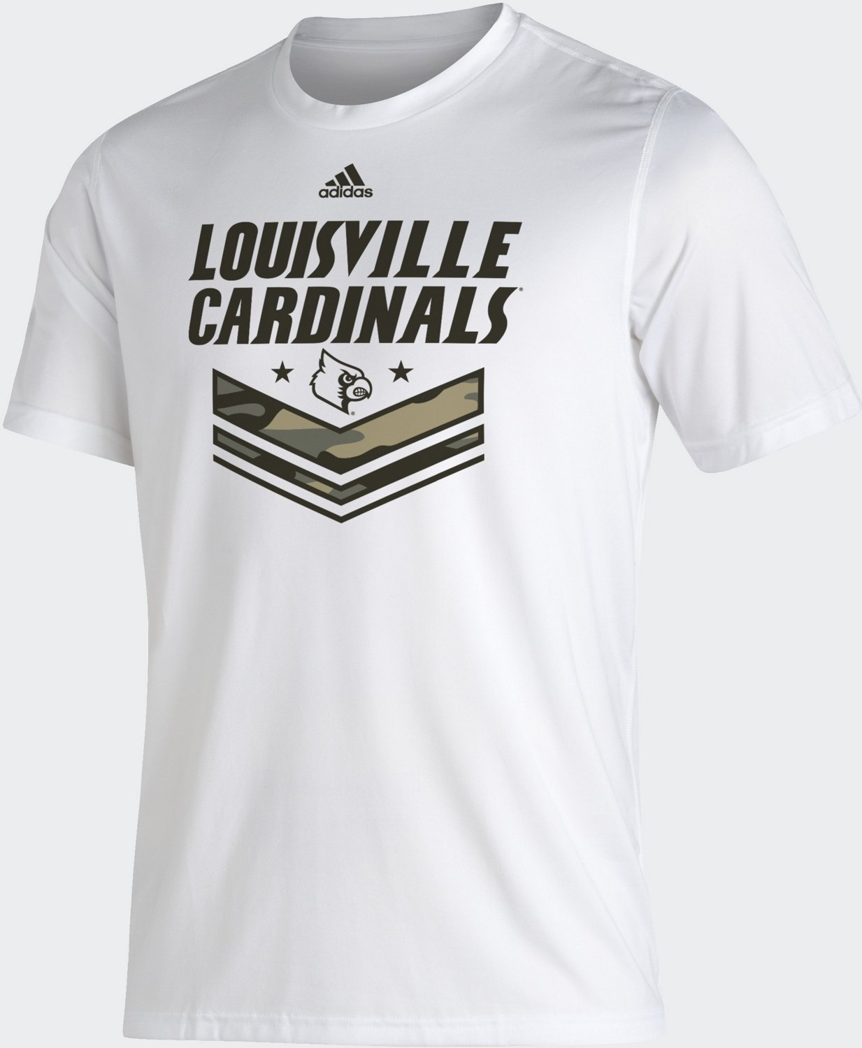adidas Men's University of Louisville Camo Rank Creator T-shirt