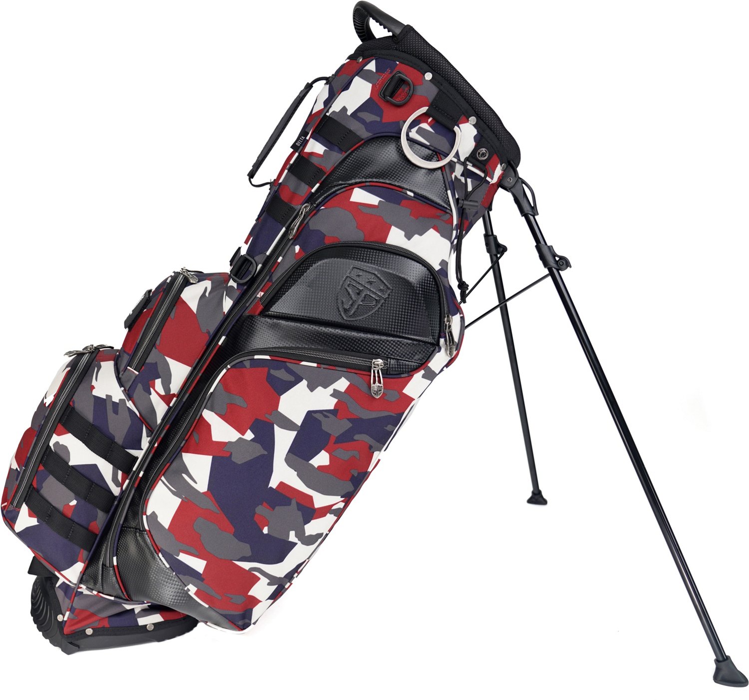 Academy Sports 15 Divider Golf Bag Black With Rain Cover. No Tears Or on sale Rips