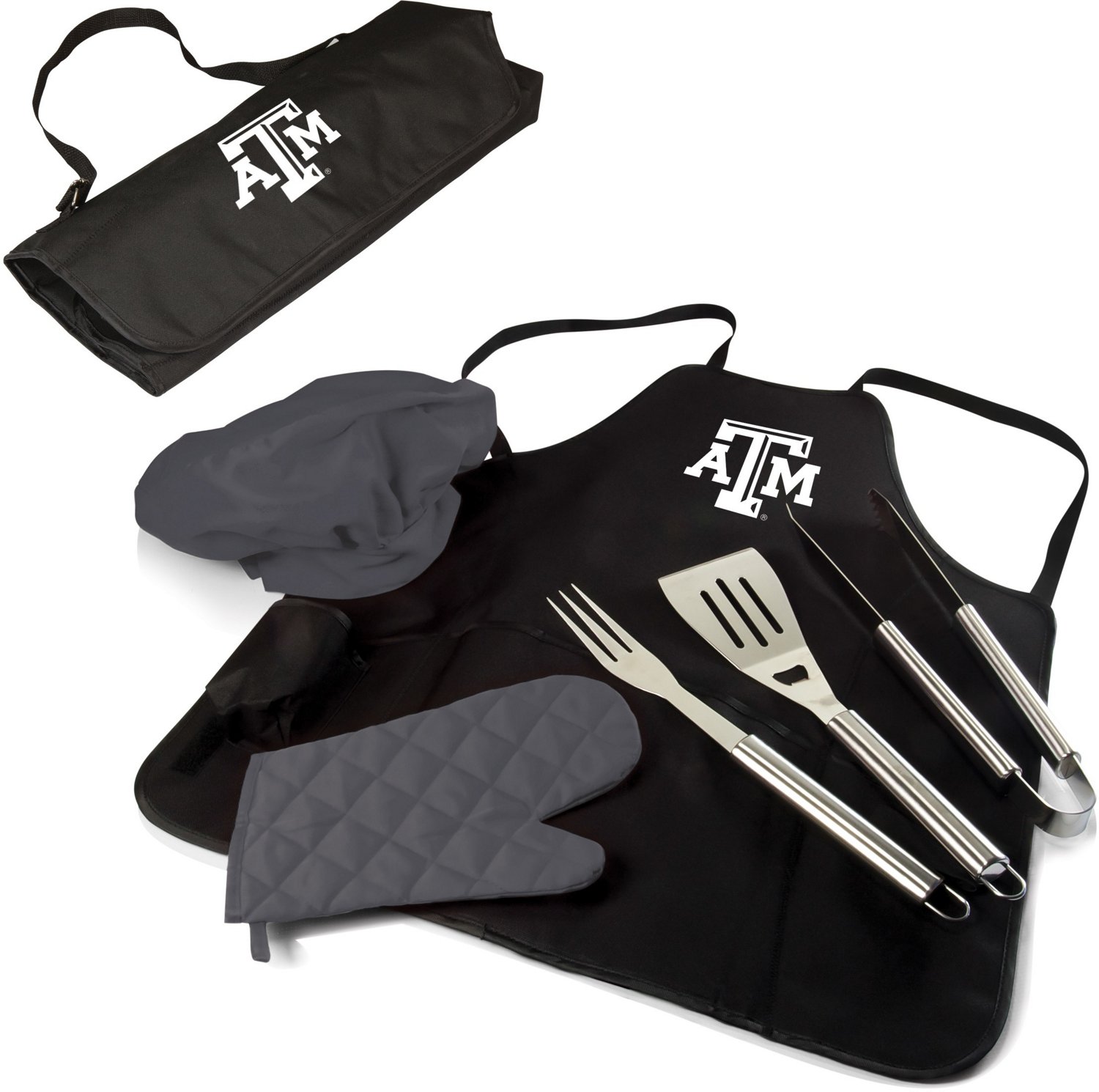 Picnic Time Texas A&M University BBQ Apron Tote Pro Grill Set Academy