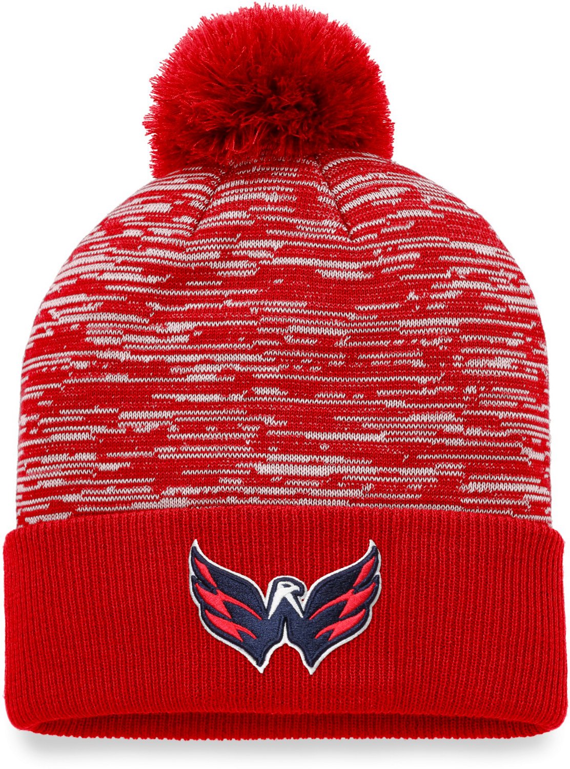 Fanatics Men's Washington Capitals Defender Pom Beanie Hat