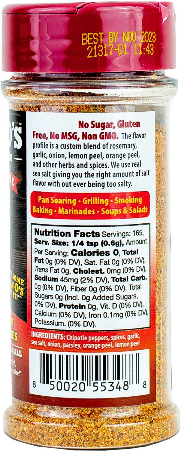 Dan-O's 3.5 oz Chipotle Seasoning                                                                                                - view number 3