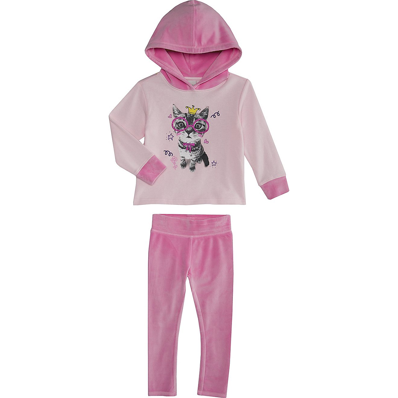 BCG Toddler Girls’ Velour Hoodie and Leggings Set                                                                              - view number 1
